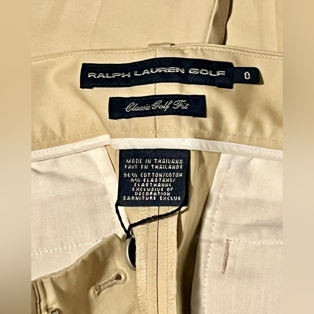 Ralph Lauren Golf Classic Golf Fit Ladies pants Size 0 NWT